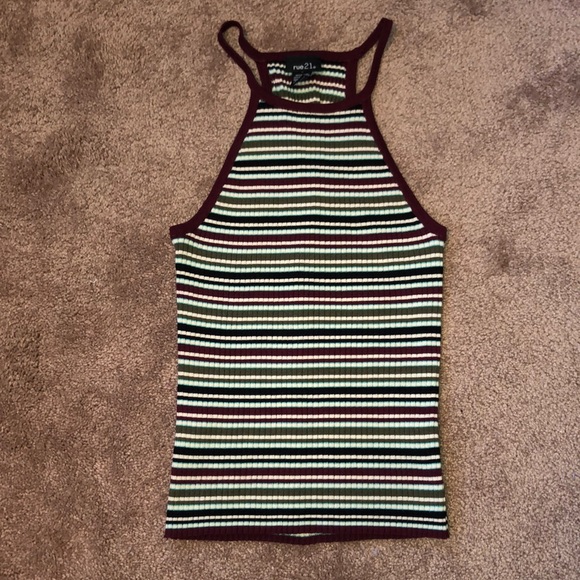 Striped rue21 Sweater Tank - Picture 1 of 5